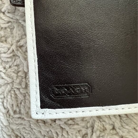 Coach Vintage Soho Y2K Leather Buckle Flap Shoulder Bag WHT/BWN F10910 & Wallet - Picture 13 of 15